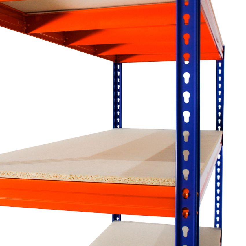 Estante em Aço Reforçado 1600kg 180x180x60 com 4 prateleiras - H18060