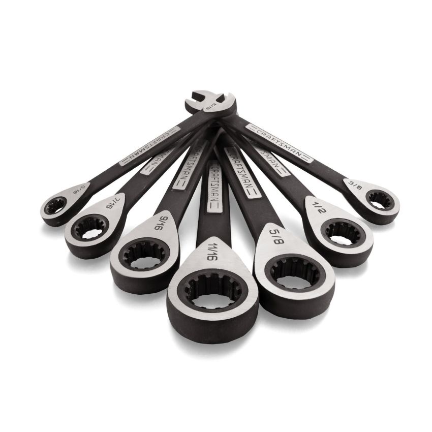 Conjunto Chave Combinada Universal com Catraca 7pçs em Polegadas - 21028 - Craftsman