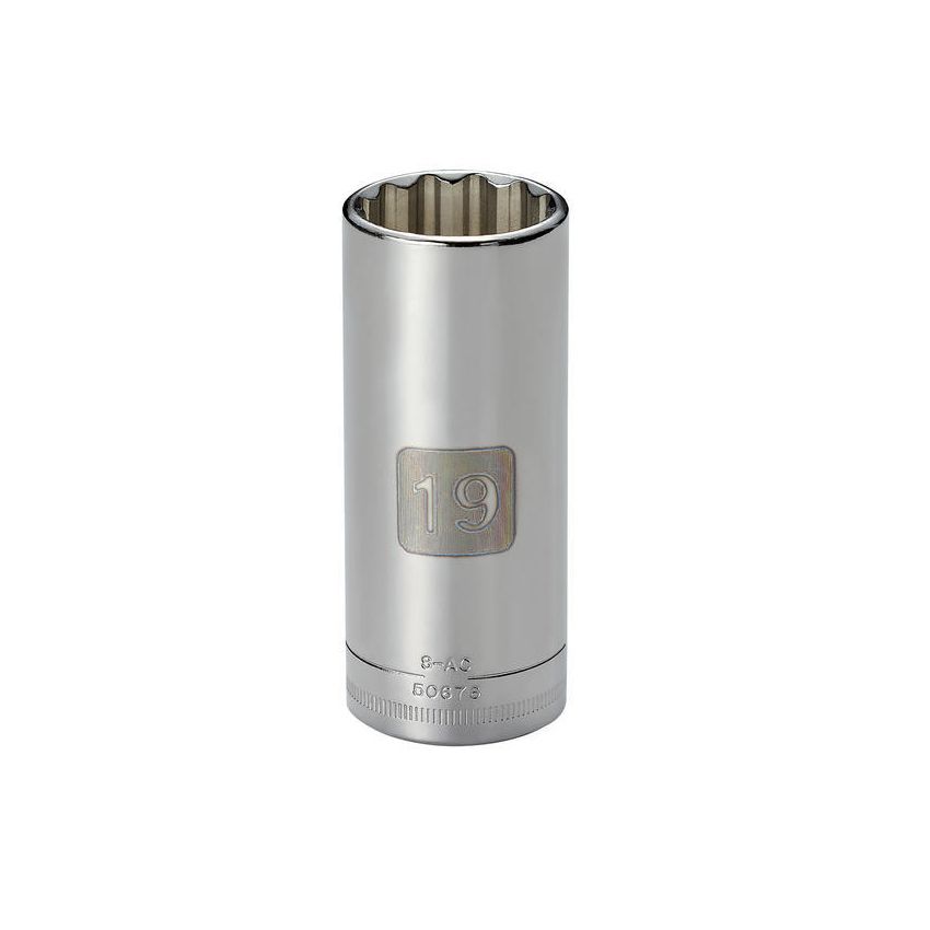 Soquete Longo 19mm, 12 Pontas,Encaixe 3/8 - 50676 - Craftsman