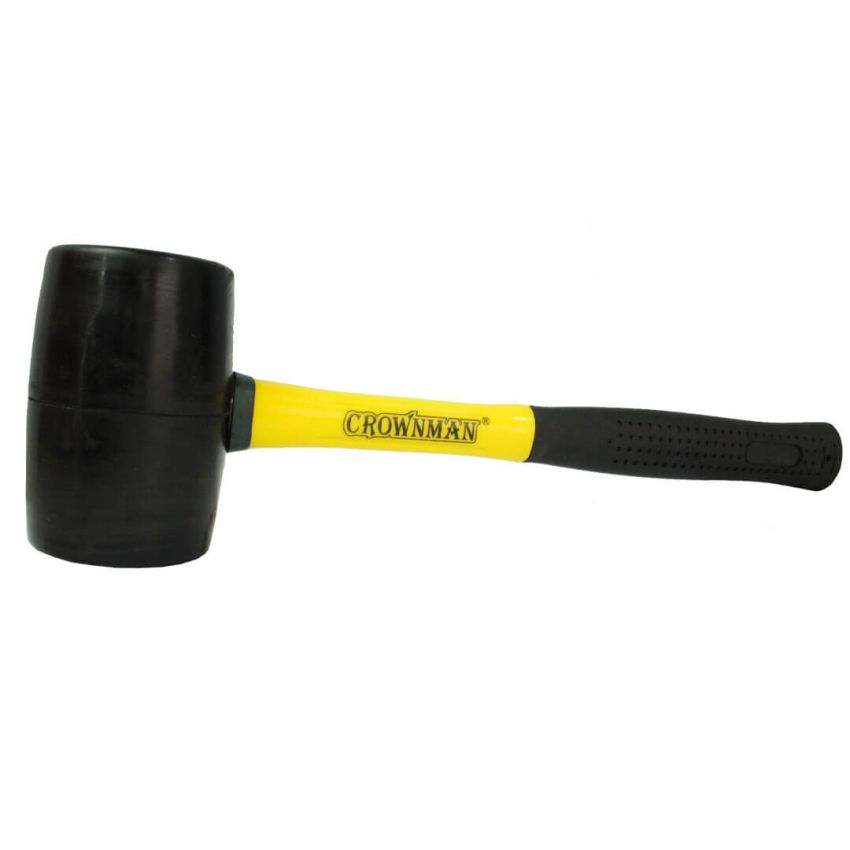 Marreta de borracha (cabo de plástico) 450g - 0364016 - Crownman