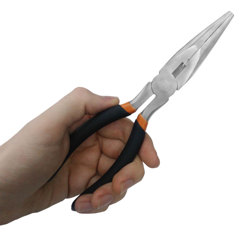 Alicate de Bico Longo 8Pol - 10103004 HF Ferramentas