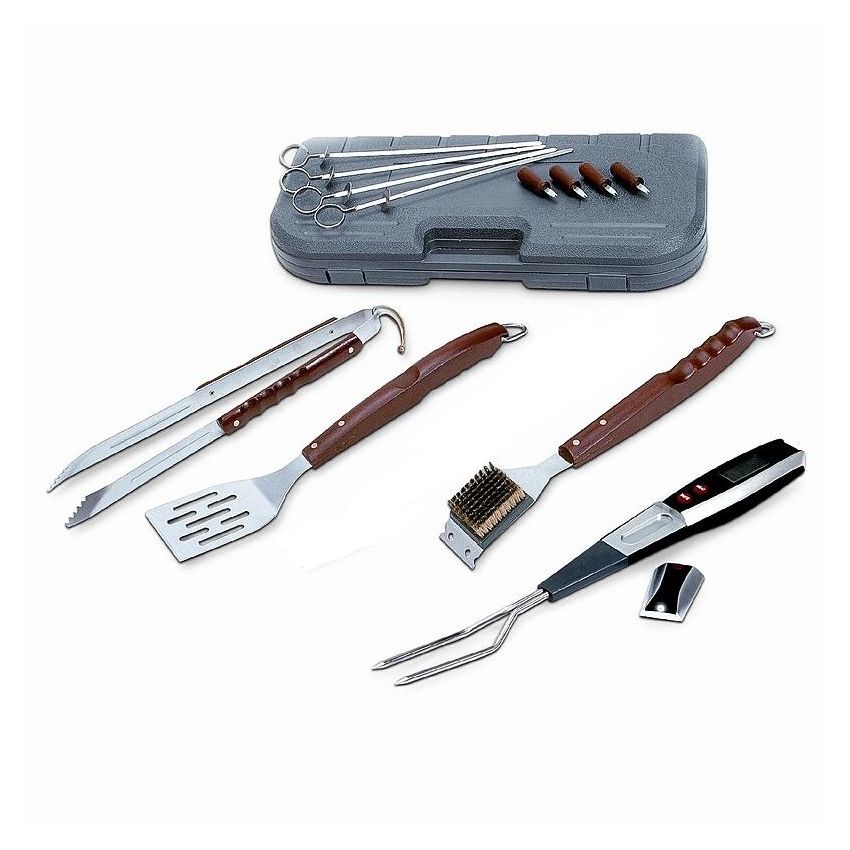 Conjunto para Churrasco com Termometro Digital 17 Pçs - 15165 - Kenmore