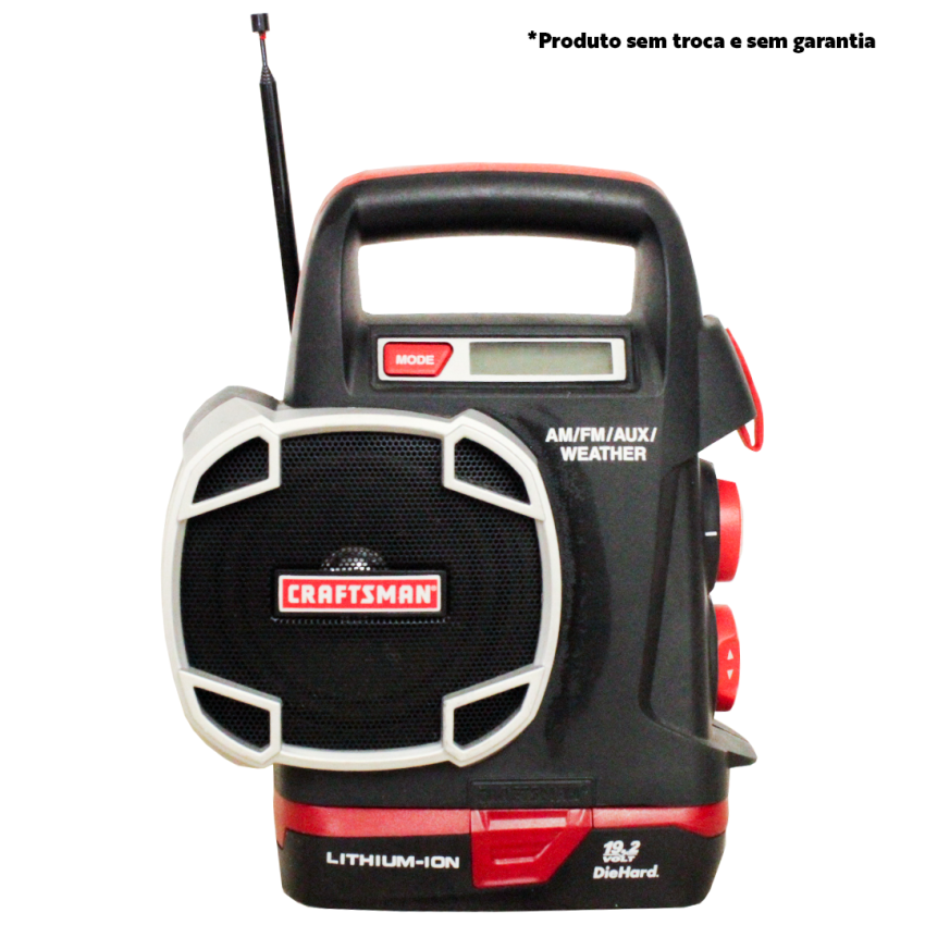 Radio AM/FM com Entrada Auxiliar - 10126 - Craftsman - OPENBOX
