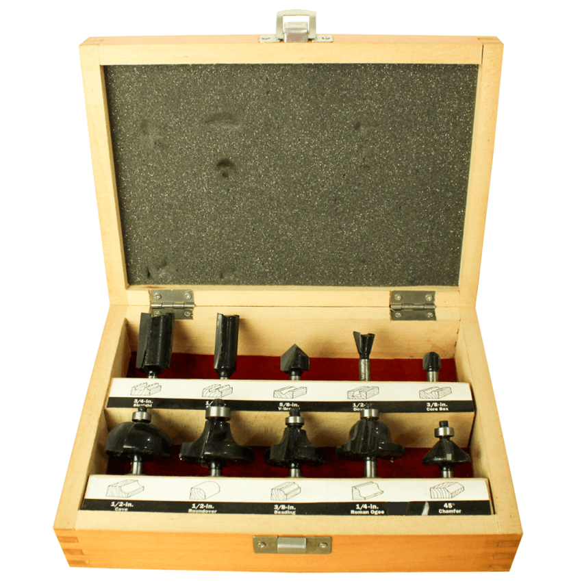 Conjunto Ponteiras para Tupia 10pcs - 26002 - Craftsman