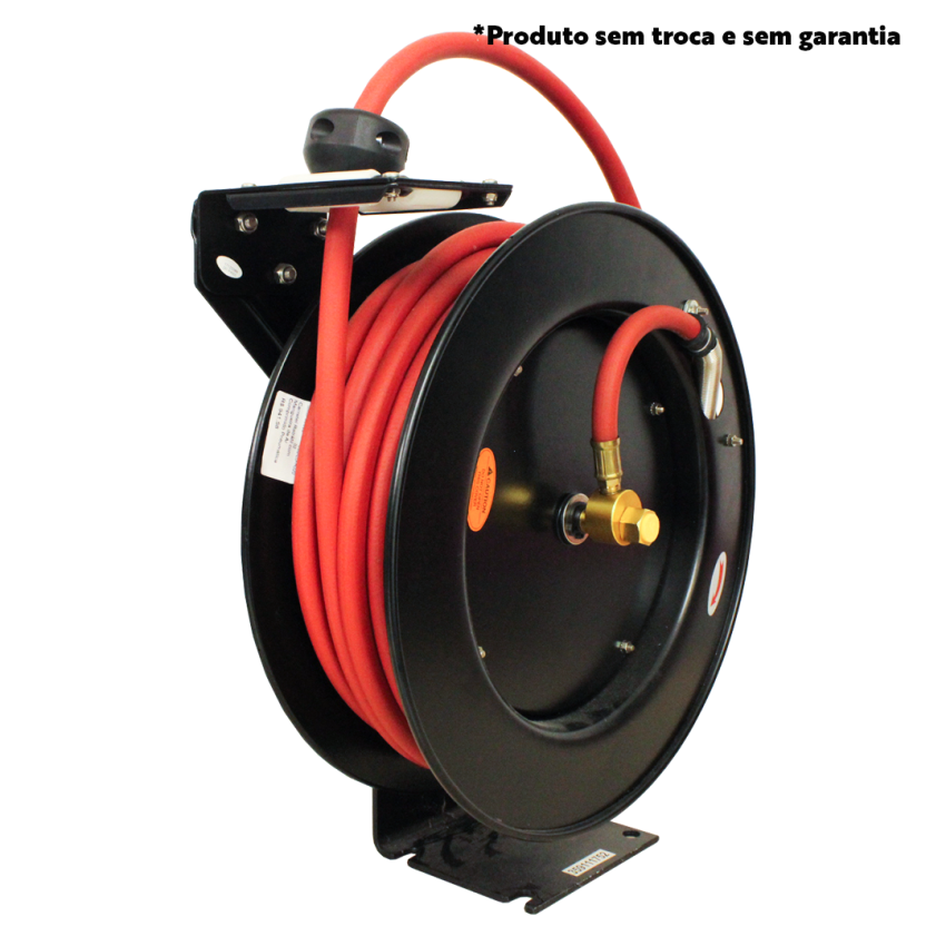 Carretel com Mangueira Retrátil 3/8 polegadas - 62344 - Central Pneumatic - OPENBOX