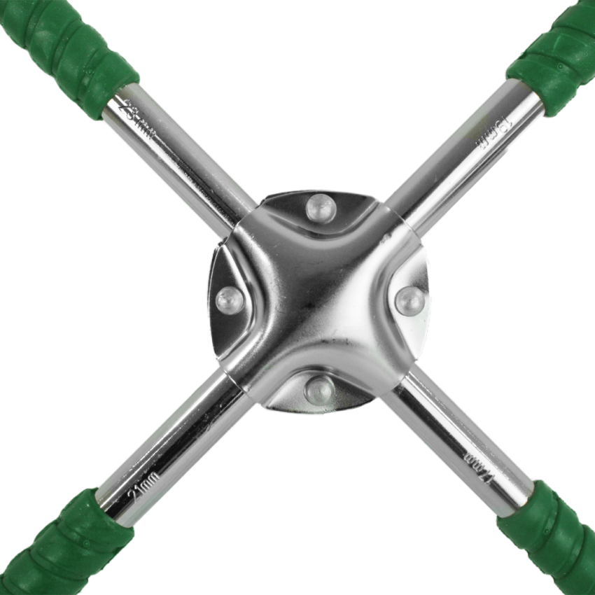 Chave de Roda 4 Pontas c/ Empunhadura 2Pol 17mm a 23mm - ZT-186