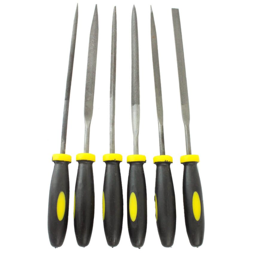 Jogo de Lima com 6 peças 3x140mm - 0752006 - Crownman 