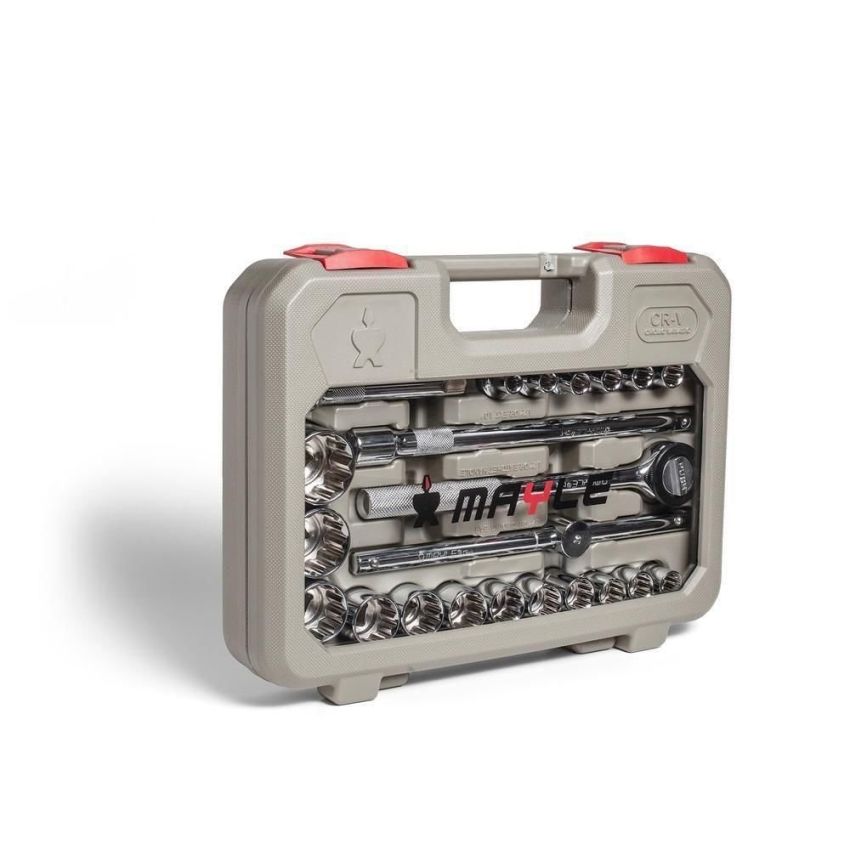 Jogo soquete estriado 1/2 - 23 peças Mayle 110023