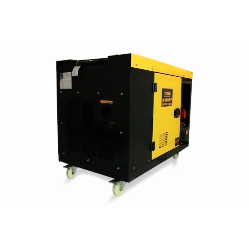 Gerador de Energia a Diesel 12.5KVA, Partida: Elétrica Silencioso DG10000LN Trifásico 110/220v – STROM