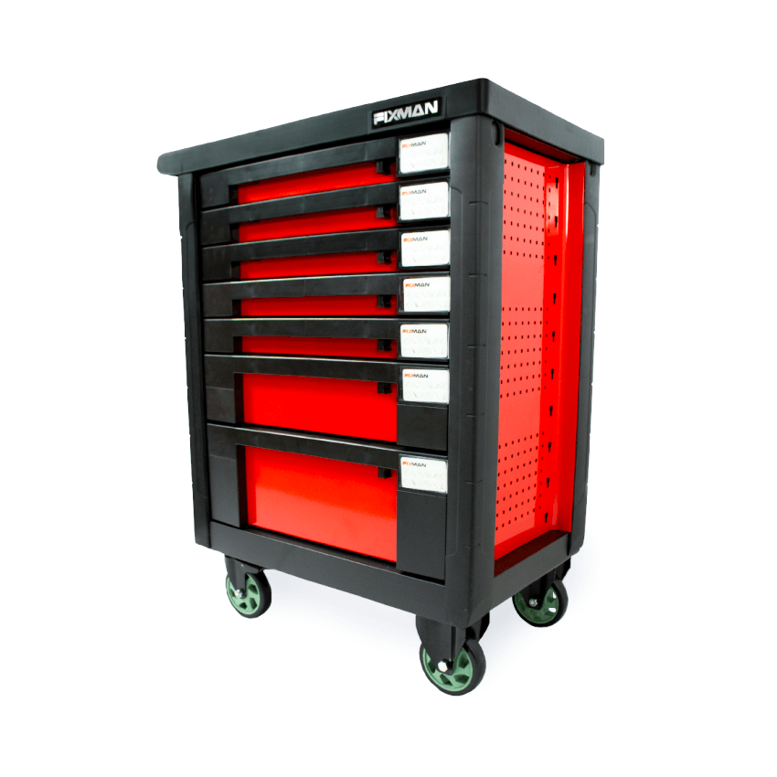 Carrinho de Metal com 7 Gavetas 450kg F5SRP7B - FIXMAN