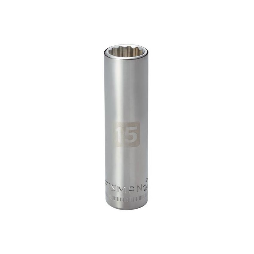 Soquete Longo 15mm, 12 Pontas, Encaixe 1/2 - 45940 - Craftsman
