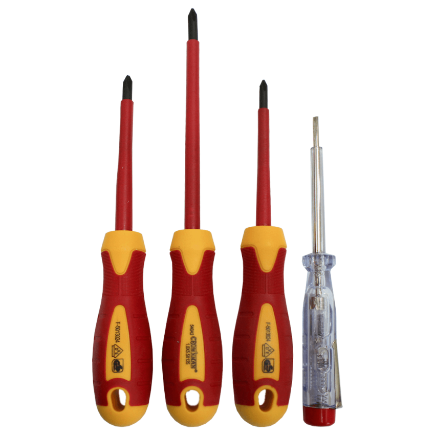 Jogo com 4 chaves philips isoladas - 0607224 - Crownman