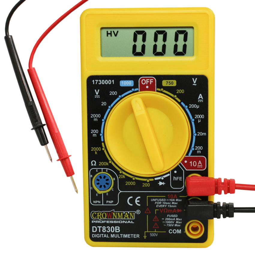 Multímetro Digital - 1730001- Crownman