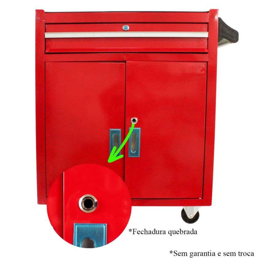 Carrinho para Ferramentas com 1 Gaveta e 2 Portas - Openbox