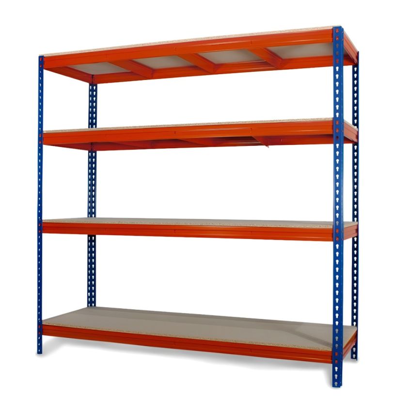 Estante em Aço Reforçado 1600 Kilos - 180x150x45 c/ 4 prateleiras - H15045