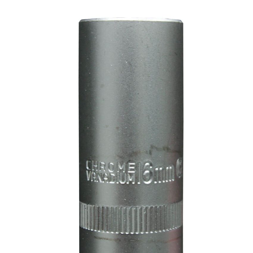 Soquete Longo para Vela de Ignição 1/2pol x 16mm - 0492116 - Crownman
