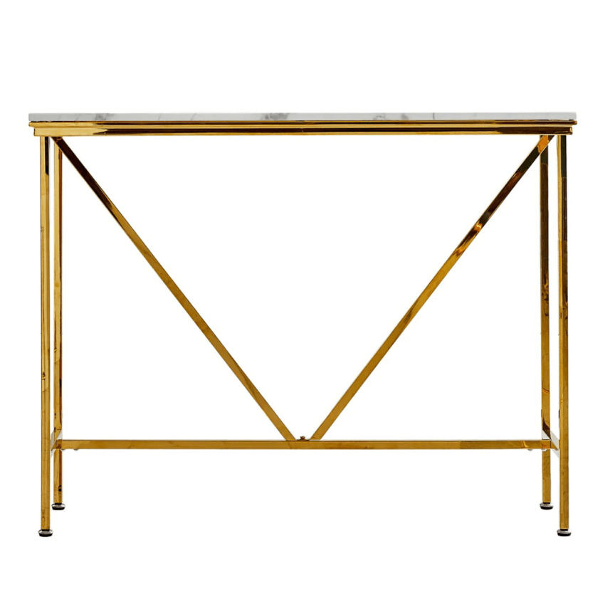 Mesa de Canto com Mármore Branco 1200 - RIS-M33