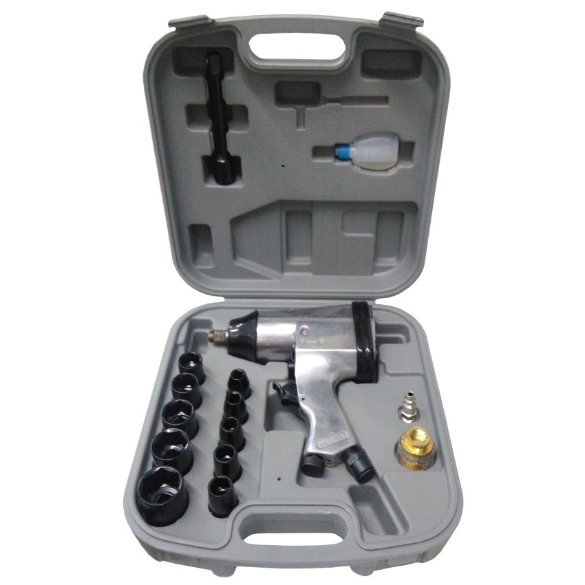 Jogo Contendo 17 Peças de Chave de Impacto Pneumática 1/2 - 88900009 HF Ferramentas