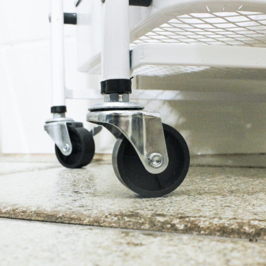 Carrinho Multiuso com Rodas e Alça – Fruteira, Estante Organizadora com 3 Prateleiras - WHL-1103A