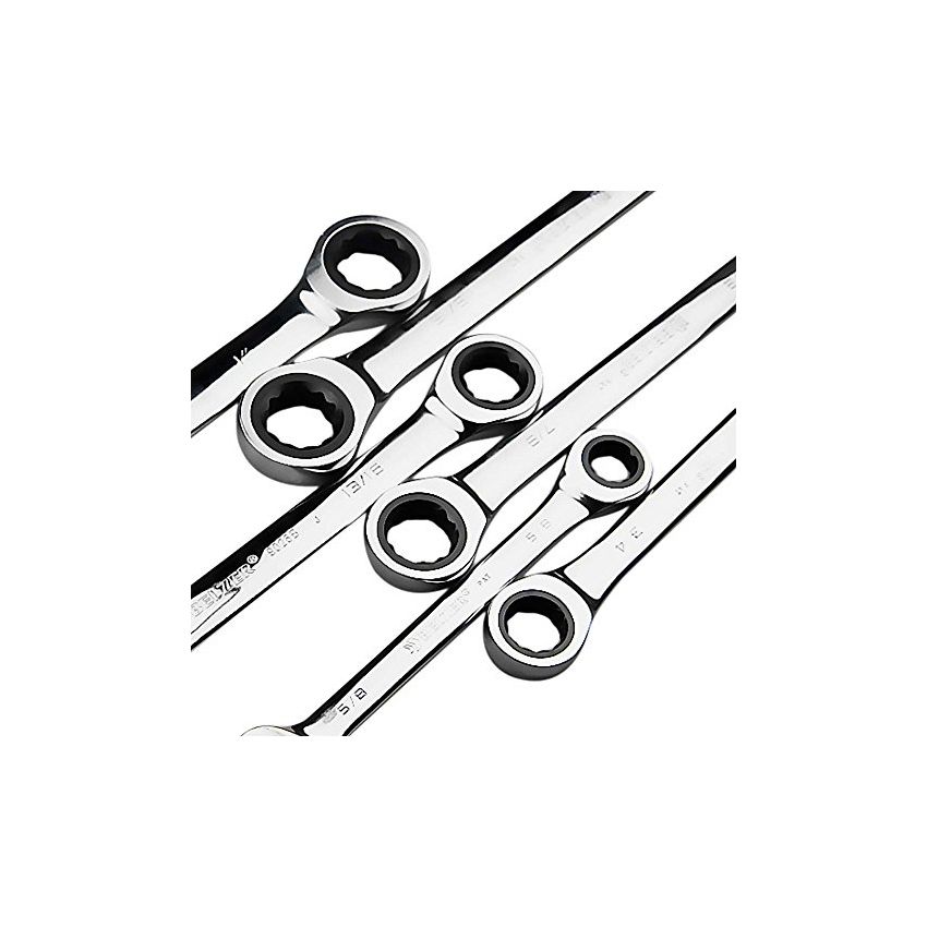 Jogo de chaves combinadas com catraca 1/4 a 1 polegada 13 Peças - 201906 - Belzer