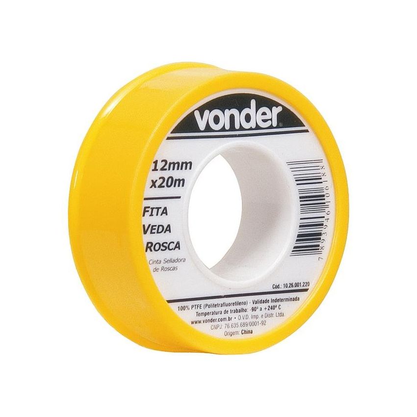 Fita Veda Rosca 12mmx20m - 1026001220 Vonder