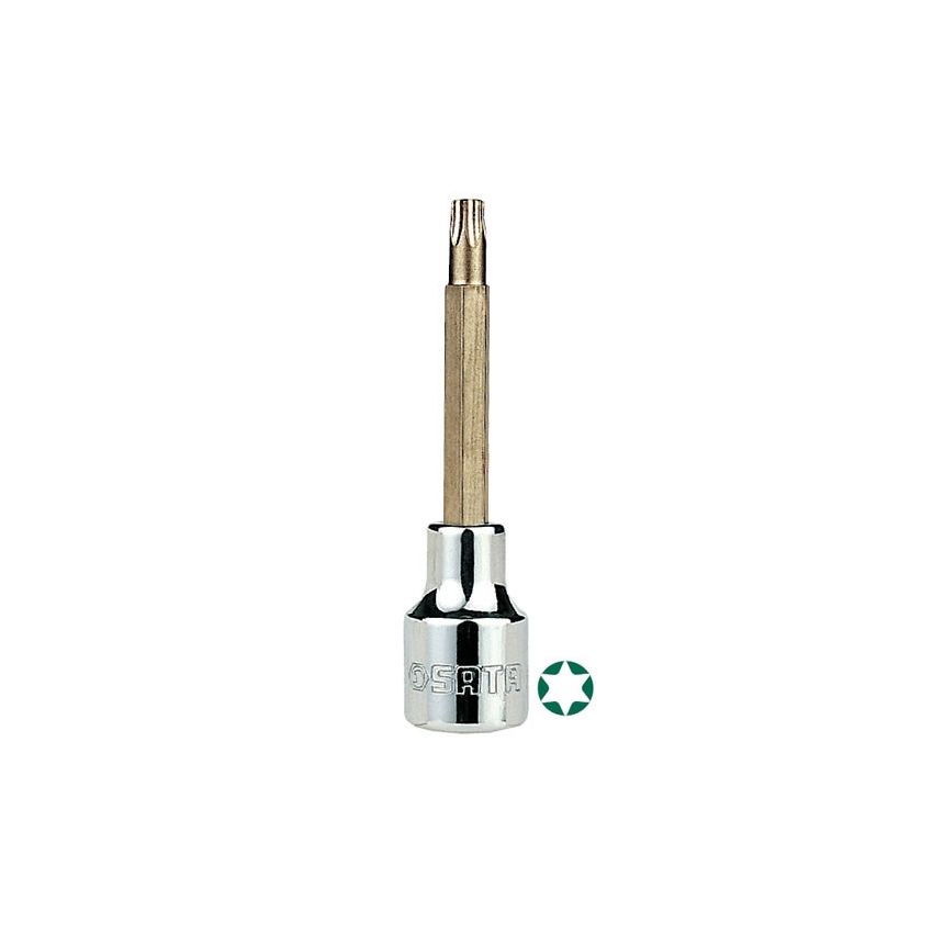 Soquete Bit Torx Longo 1/2x100mm T60 - ST25109SC - Sata