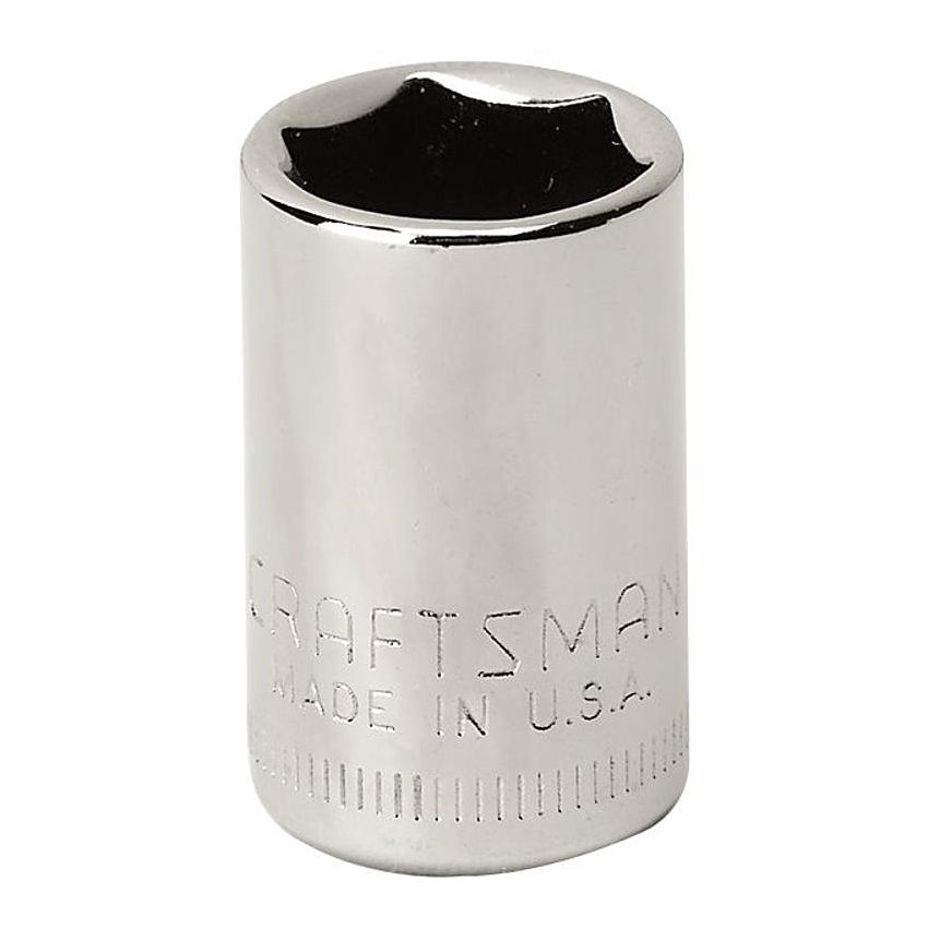 Soquete Curto 7mm, 6 pontas, Encaixe 1/4 - 43503 - Craftsman