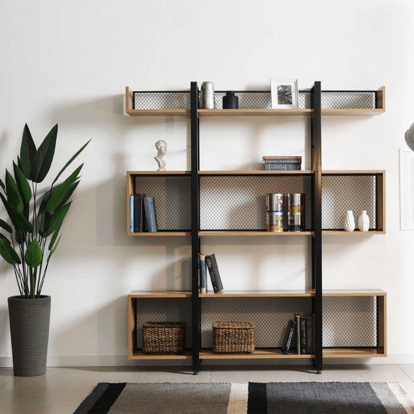 Estante para Livros c/ Diversos Compartimentos 1600 - PLANK S30