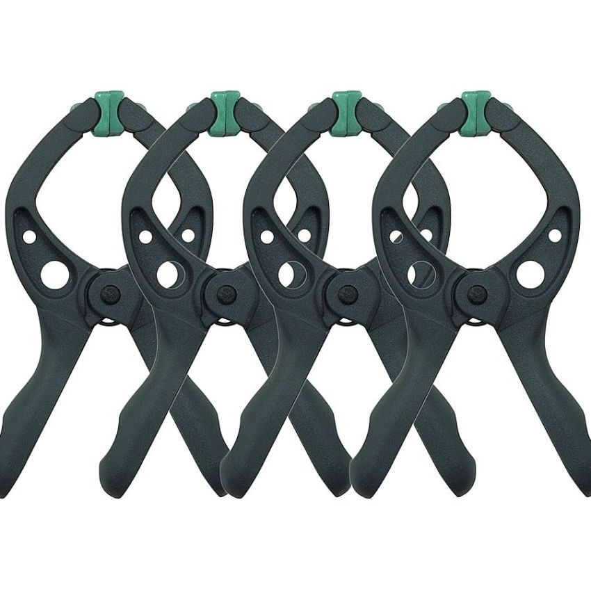 Kit de Grampos Microfix Grafite 30mm com 4 Peças 3432000 - Wolfcraft 