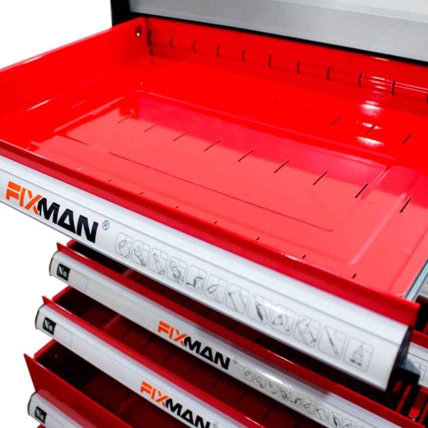 Carrinho para Ferramentas C/ 16 Gavetas W3RM8 - Fixman