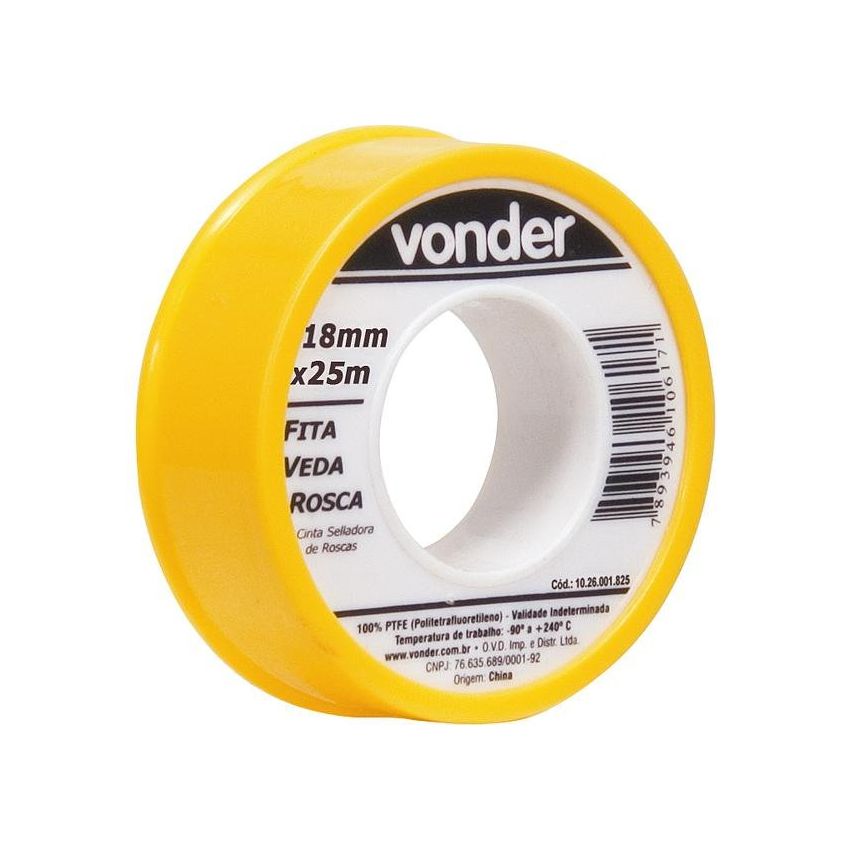 Fita Veda Rosca 18mmx25m - 1026001825 Vonder