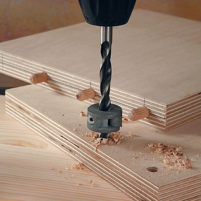 Jogo de Buchas para Cavilhar de 6mm com 31 Peças - Wolfcraft 2916000