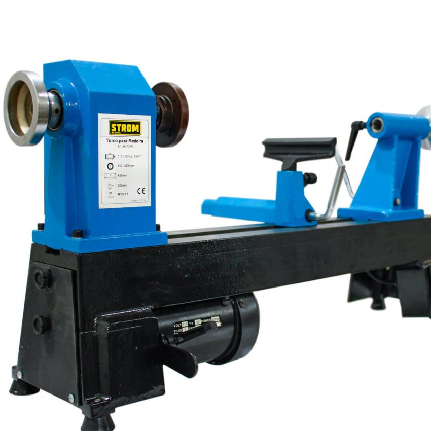 Torno de Bancada p/ Madeira 300x450mm, 550W 220v Sem Display Digital – WL1218 - Strom