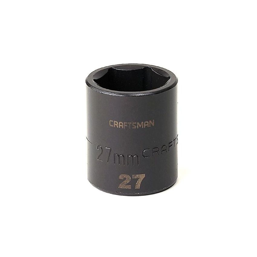 Soquete Curto Impacto 27mm, 6 Pontas, Encaixe 1/2 - 15871 - Craftsman