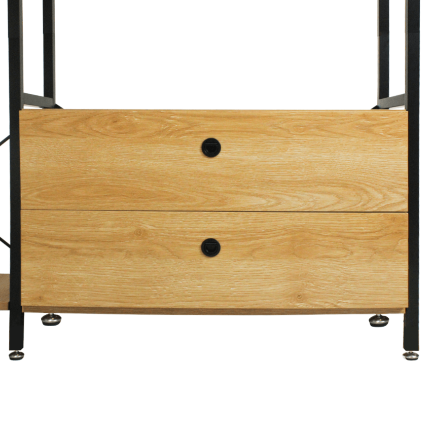 Guarda Roupa Aberto de Canto c/ Duas Gavetas - ModemHeim 2200