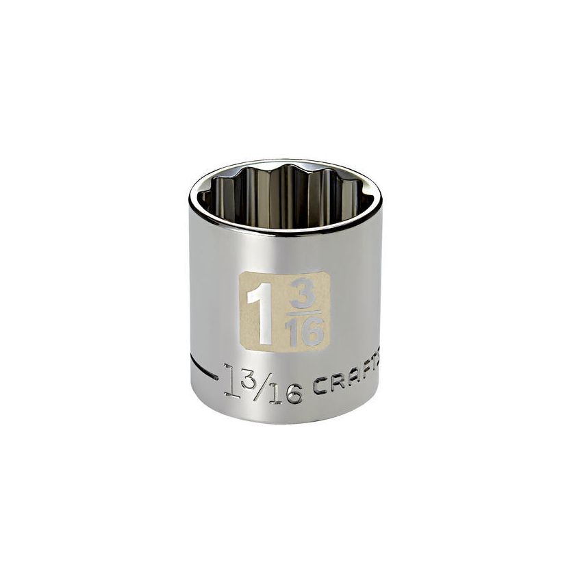 Soquete Curto 1-3/16, 12 Pontas, Encaixe 1/2 - 50748- Craftsman