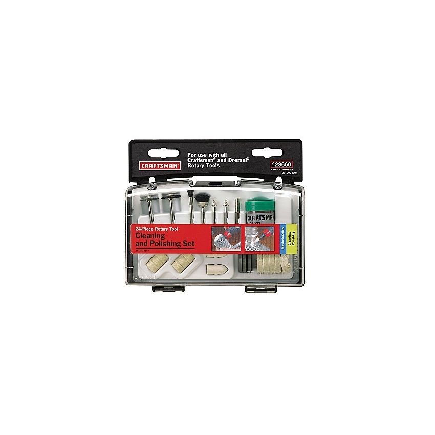 Kit de Polimento 24 Pçs para Mini Retifica - 23660 Craftsman