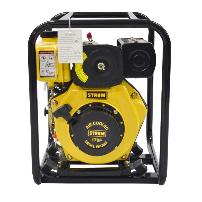 Motobomba D'agua à Diesel Portátil 5HP Partida Elétrica 2 Pol 4 tempos DWP50E - Strom