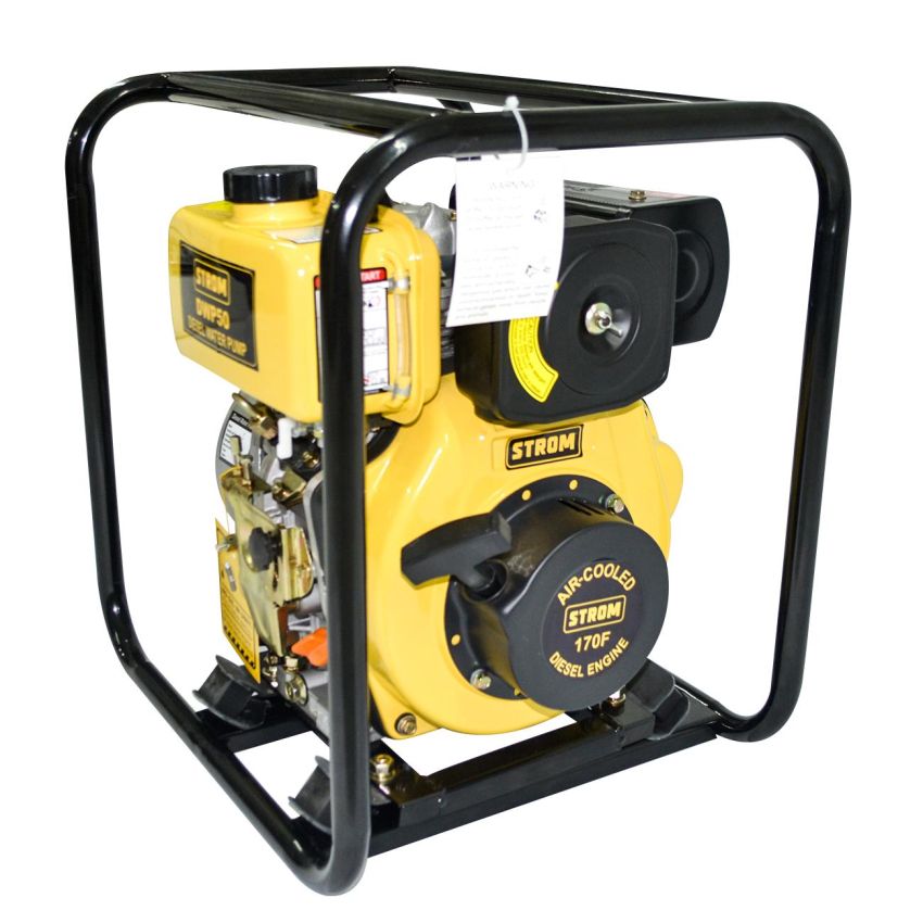 Motobomba D'agua à Diesel Portátil 5HP Partida Elétrica 2 Pol 4 tempos DWP50E - Strom