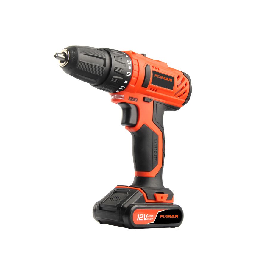 Furadeira Parafusadeira à Bateria 12V - Fixman