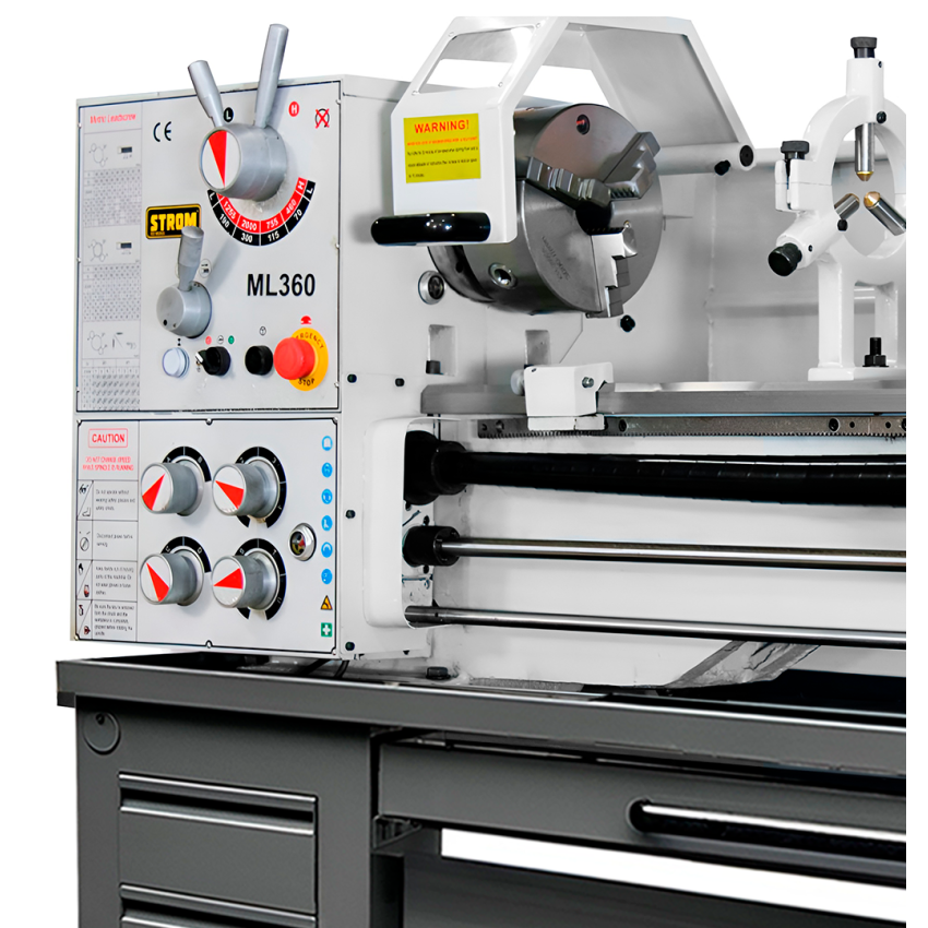 Torno Mecânico Industrial 360 x 1000 mm 1500W 380v Trifásico - ML360