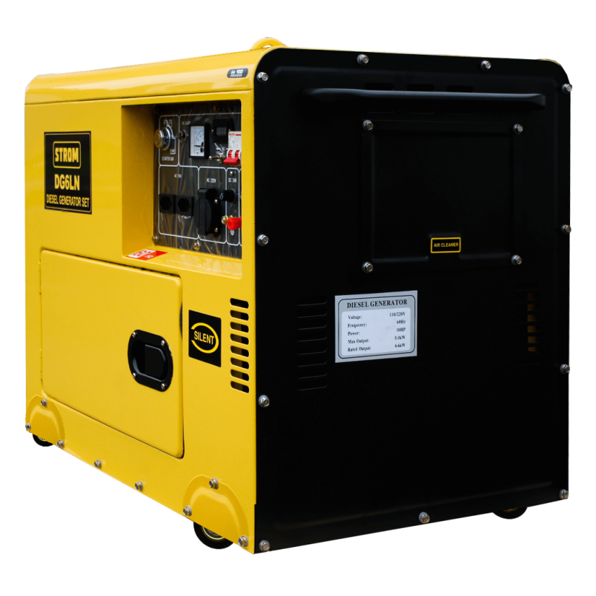 Gerador de Energia a Diesel 5KW, Silencioso DG6LN Monofásico 110/220v Partida Elétrica– STROM