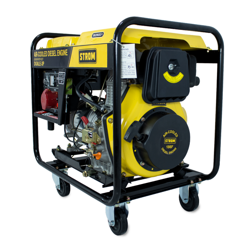 Gerador de Energia a Diesel 5kW Trifásico Estrutura Aberta 220/380v-DG6LE – 3P -STROM