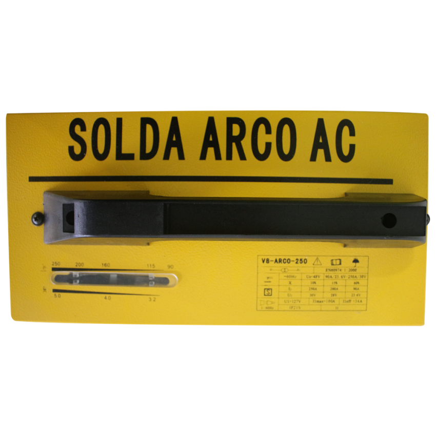 Máquina de Solda Elétrica Arco 250 220 Volts - 105392 V8 Brasil