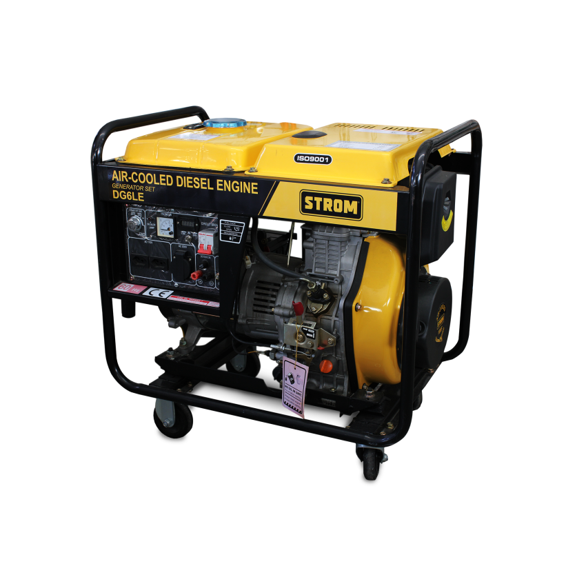  Gerador de Energia a Diesel 5KW, Monofásico DG6LE 110/220V - STROM