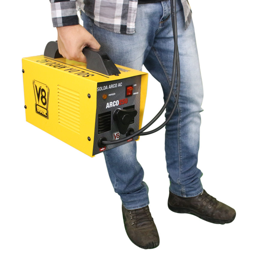 Máquina de Solda Elétrica Arco 250 220 Volts - 105392 V8 Brasil