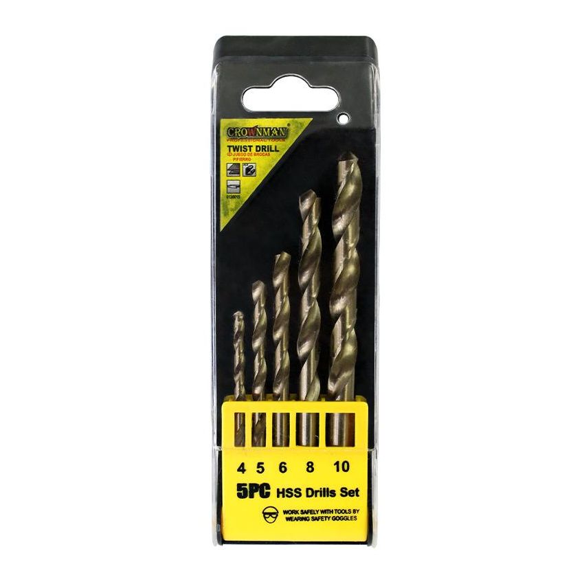 Jogo de Brocas com 5 Peças SDS - 0184005 - Crownman