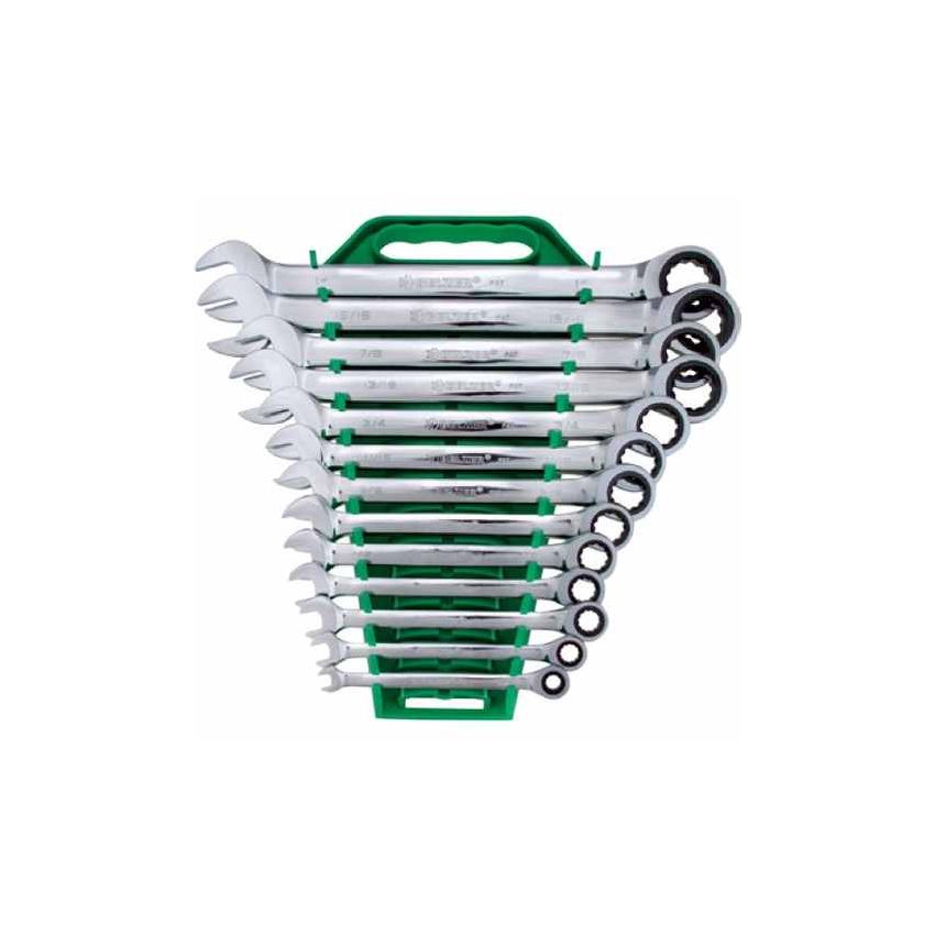 Jogo de chaves combinadas com catraca 1/4 a 1 polegada 13 Peças - 201906 - Belzer