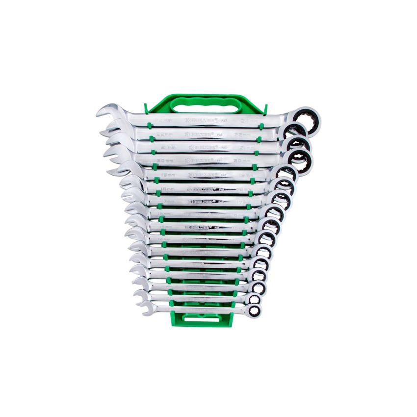 Jogo de Chaves Combinadas com Catraca 16 peças de 8 à 24mm - BELZER 9416BJ