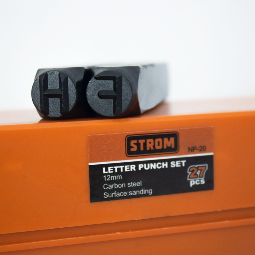 Jogo de Punção Marcador Alfabético 12mm - NP-20 - STROM